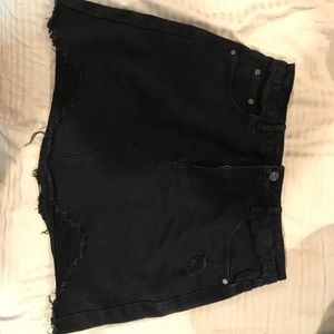Black jean skirt NWOT